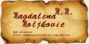 Magdalena Moljković vizit kartica